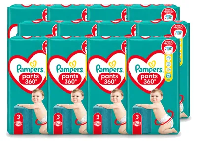Productafbeelding van 12 x Pampers Pants luierbroekjes, maat 3, 6-10 kg - voordeelverpakking - 12 stuks
