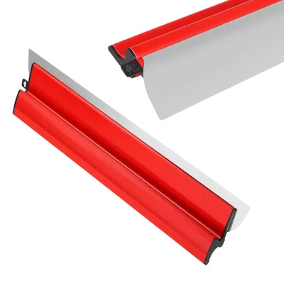 Image de Racloir à papier peint - Spatule de 10 cm - Lame en acier inoxydable - Démoussant pour papier peint et colle - Pour la décoration murale et les travaux de construction