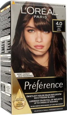 A box of L'Oréal Paris Preference hair dye.