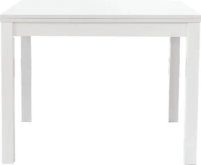 Immagine prodotto di Milani Home - Tavolo Da Pranzo Moderno Allungabile A Libro Frassinato 100x100/200 - Bianco