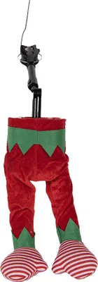 Produktbild von Clayre & Eef Weihnachtsdekorationsfigur Elf 15x10x39 cm / 3xAA Rot Kunststoff