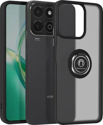 Produktbild von Avizar, Handyhülle für Honor 200 Smart Metallring, Video-Halterung, Schwarz
