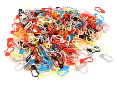 Produktbild von 1000 Stück Strickmarker aus Kunststoff, bunt, langlebig, Häkelklammern für Heimwerker