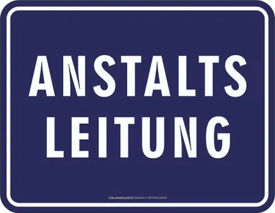 Produktbild von Fun - Fun-Schilder - Anstaltsleitung