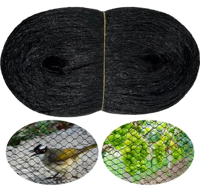 Produktbild von Vogelschutznetz feinmaschig, 4 x 10 m, für Garten und Hochbeet, Schutz vor Tauben