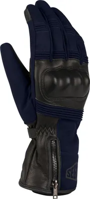 Image de Gants de moto imperméables Segura Bora, noir/bleu, 13