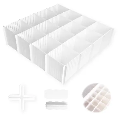Produktbild von Schubladentrenner Set 10 Stück Verstellbar 38x11 cm