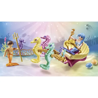 Produktbild von PLAYMOBIL Princess Magic 71500 Meerjungfrauen-Seepferdchenkutsche