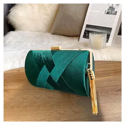 Produktbild von Damen Clutch, Damen Clutch Abendtasche, Abendtasche, Elegante Kettentasche, Crossbody Umhängetasche Tasche, Elegant Abendtasche Mit Abnehmbarer Kette Für Hochzeit, Party, Date