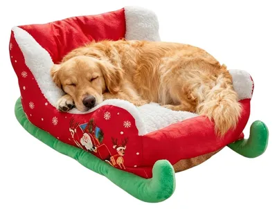 Imagen del producto de Cama suave para perros con bordes elevados, 64 x 45 x 33 cm