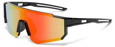 Zdjęcie produktu dla Techsuit R601 okulary przeciwsłoneczne z UV, TR - czarno-pomarańczowo-żółte