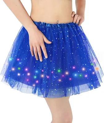 Produktbild von Tüllrock Damen glühen Tütü Erwachsene Teenager Tutu Party Ballett Tanzen Fancy Dress Kostüm