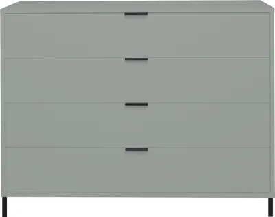 Produktbild von Kommode Beistellschrank Standschrank Schubladenkommode "Boulder IV" Pine Green Quadratform