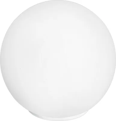 A white sphere on a white background.