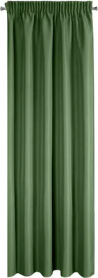 Produktbild von Vorhang RITA dunkelgrün 140x270 cm cm Kräuselband Tunnelzug Tunneldurchzug Kräuselband
