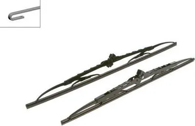 Zdjęcie produktu dla Pióro Wycieraczki Twin Podwójne 550/475Mm Ford, Chevrolet, Fiat, Jaguar, Alfa Romeo, Honda, Daewoo, Suzuki,