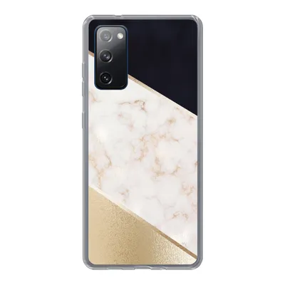 Produktbild von MuchoWow® Handyhülle Schutzhülle Hülle für Samsung Galaxy S20 FE Marmor - Gold - Rosa Silikon Softcase Handy Hülle - Abdeckung