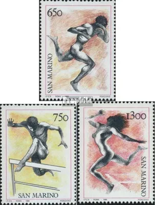 Produktbild von Briefmarken San Marino 1988 Mi 1399-1401 (kompl.Ausg.) postfrisch Sommerspiele