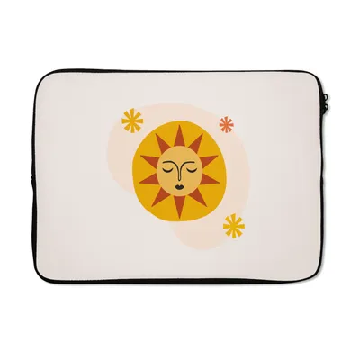 Produktbild von MuchoWow® Laptop Hülle 13 Zoll Sonne - Sommer - Pastell Laptoptasche - Laptophülle - Sleeve - Rundumschutz