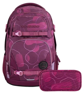 Produktbild von Coocazoo, Schulrucksack-Set PORTER Berry Bubbles 2-tlg., ab 5. Klasse