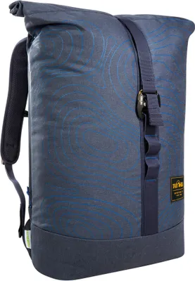 Produktbild von Tatonka Daypack City Rolltop 27l - PFC-freier Kurierrucksack aus recycelten Materialien - Mit Laptopfach - navy curve