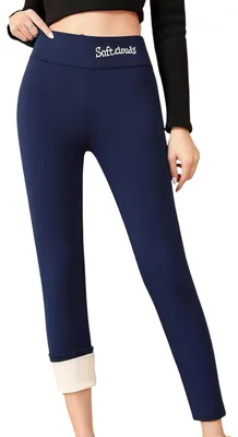 Produktbild von Damen Thermoleggings Polar Warm Dehnbar Blickdicht Dunkelblau XL