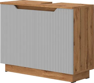 Immagine prodotto di Mobile sottolavabo per bagno Vicco Lotta Grigio 79.6 x 62.1 cm con 2 porte, Model 58522