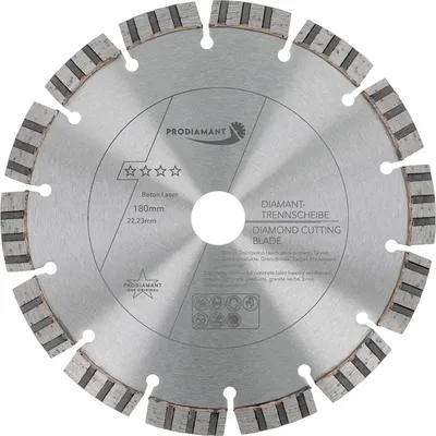Zdjęcie produktu dla PRODIAMANT Diamentowa tarcza tnąca 180 mm do betonu Laser Turbo B711