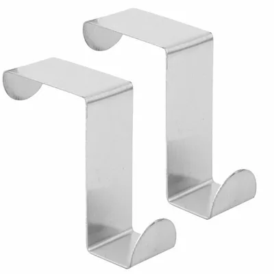 Produktbild von 12 X Edelstahl Türhaken Tür Haken Universal Hakenleiste Kleiderhaken Set