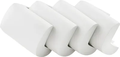 Immagine prodotto di Angoli protettivi in schiuma per mobili - 4 pezzi, bianco, plastica, 5,5x5,5x3 cm