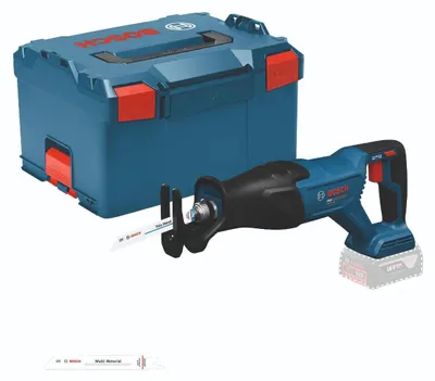 Zdjęcie produktu dla Bosch Professional Akumulatorowa piła szablowa Bosch GSA18V-280, w zestawie z ostrzami do piły szablowej, L-BOXX