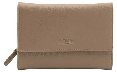 Produktbild von L.CREDI Leder Geldbörse Evelyn Flap Wallet Taupe