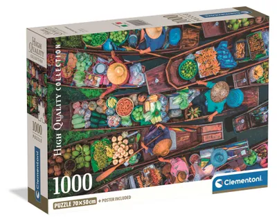 Immagine prodotto di Puzzle 1000 pezzi CB Collezione di alta qualità Mercato galleggiante thailandese
