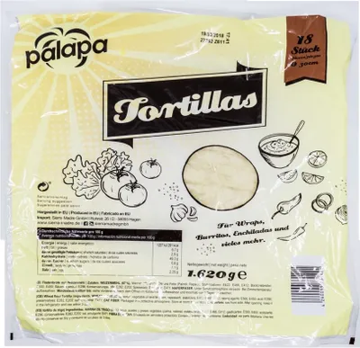 Produktbild von Palapa Weizentortillas 30 cm  18 Stück (1,62 kg)