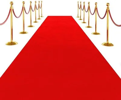 Image de Tapis d'accueil VIP, 1 x 5 m, antidérapant, tapis rouge pour mariages et réceptions
