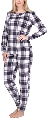 Produktbild von maluuna  Damen Flanell Hausanzug ; rosa , S
