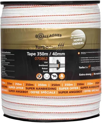 Immagine prodotto di Gallagher Schriklint TurboStar (40 MM / Wit) - 350 metri