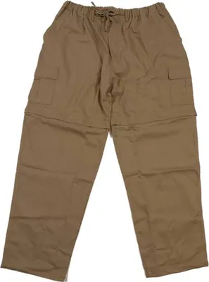 Produktbild von Übergrößen Zipp-off-Jeans Schlupf-Jeans Gummibund bequem Sand 12XL