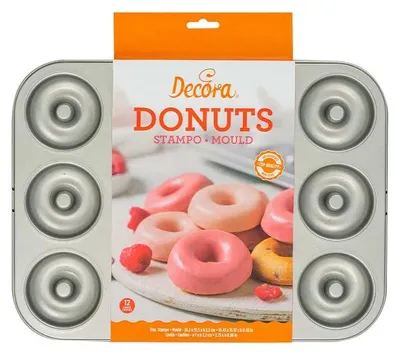 Produktbild von Decora 0070041, Donut-Form, Rechteckig, Metallisch, Stahl, 355 mm, 265 mm