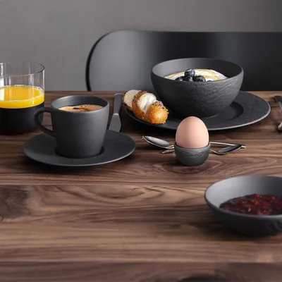 Zdjęcie produktu dla Villeroy & Boch Manufacture Rock Eierbecher-Set 4-teilig für 4 Personen