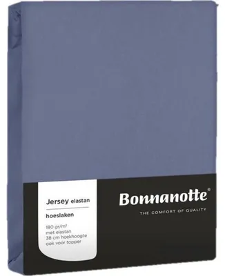 Produktbild von Bonnanotte Spannbettlaken Jersey Denim 90x200cm