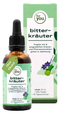 Produktbild von for you bitterkräuter tropfen