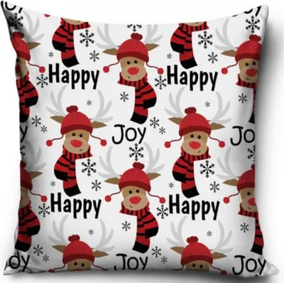 Obrázek produktu pro Vánoční povlak na polštář HAPPY, 40/40 cm, PNL225102