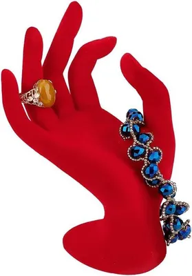 Produktbild von Famanu Schmuckständer Ringhalter - elegante Handform, weiß