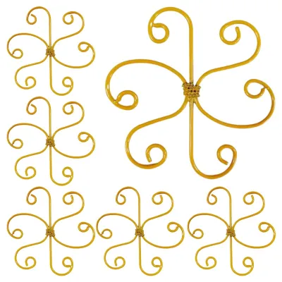 Image de Ensemble de 6 supports en métal pour tiges de plantes
