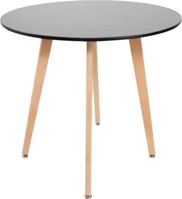 Produktbild von Runder Esstisch Eden Ø80 cm - Schwarz