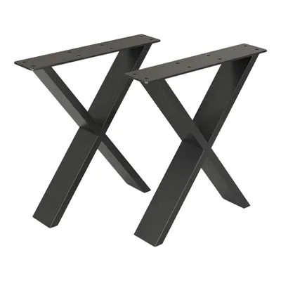 Produktbild von In And OutdoorMatch Tischgestell Servio - Für Couchtische - Schwarz - 42x40cm - Stahlpulverbeschichtung