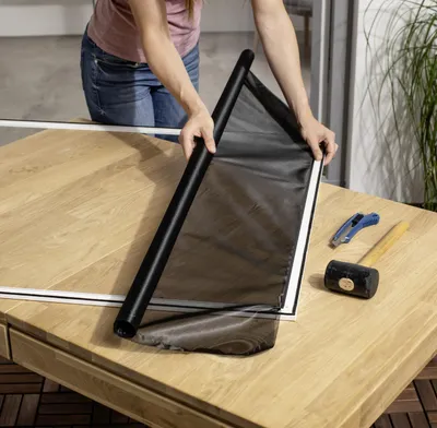 Produktbild von Primaster Pollenschutznetz 120 x 150 cm Rolle schwarz