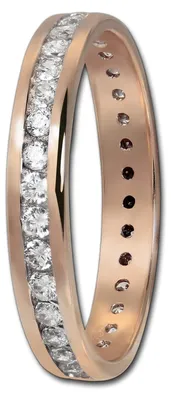 Image de Bague pour femme GoldDream, taille 56, zirconium, or rose 333, bijou en or rose, référence D3GDR520E56
