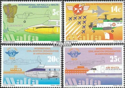 Produktbild von Briefmarken Malta 1994 Mi 936-939 (kompl.Ausg.) postfrisch Flugrallye